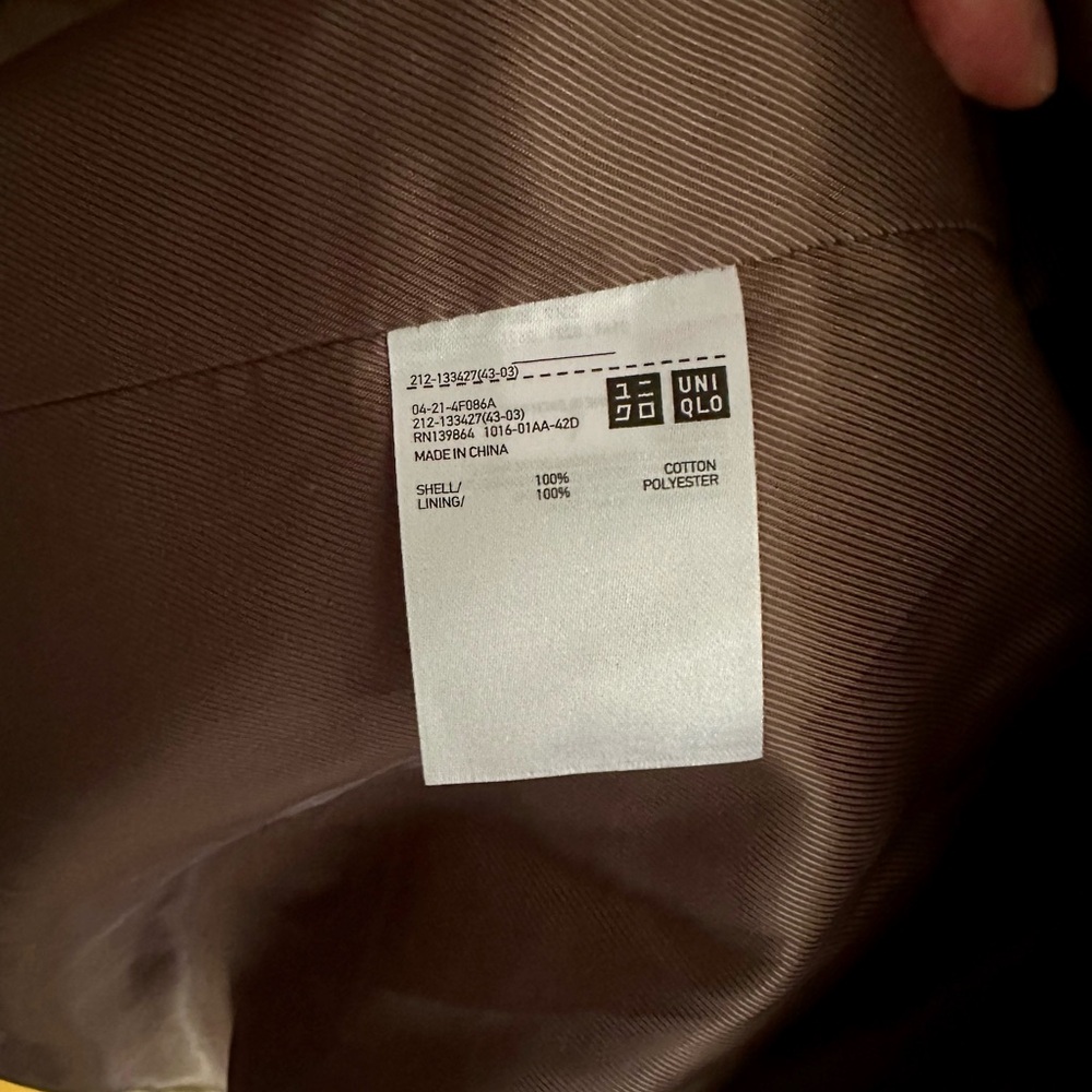 Uniqlo Ines de la Fressange Khaki Trench Coat - Picture 12 of 12